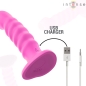 Preview: INTENSE - CINDY VIBRATOR GRÖSSE L SPIRALDESIGN 10 VIBRATIONEN ROSA FERNBEDIENUNG