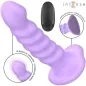 Preview: Purple vibrator with 10 vibration modes, remote control and suction cup. Brand: Intense.