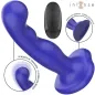 Preview: Blauer Vibrator mit Fernbedienung, 10 Vibrationsmodi, starker Saugnapf, Marke "Intense".