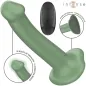 Preview: Green vibrator with remote control, 10 vibration modes, strong suction cup, brand "Intense".