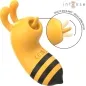Preview: Yellow, bee-shaped device with oscillating effect, CE marking and black and yellow stripes.