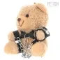 Preview: Plush bear with leather restraints and chains, sitting upright.