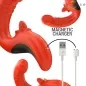 Preview: Paulina Vibrator and Stimulator in U-shape Red – Intense