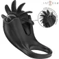Preview: Black, modern clitoral stimulator with rotating elements and ergonomic design, brand "Intense".