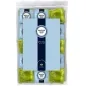 Preview: Packaging containing Mister Size condoms in blue and green, size 49, 100 pieces.