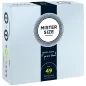 Preview: Verpackung von Mister Size Kondomen, Größe 49, 36 Stück, mit Slogan "your size pure feel".
