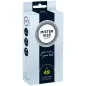 Preview: Packaging of Mister Size condoms, size 49, extra fine, 10 pieces, with slogan "your size pure feel".