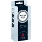 Preview: Verpackung von Mister Size Kondomen, Größe 60, extra fein, 10 Stück, mit Slogan "your size pure feel".