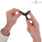 Preview: Carson Double Penis Ring Made of Silicone Black Model 4 – Intense