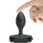 Preview: PRETTY LOVE - VIBRA BUTT 10 VIBRATIONEN ANALSTECKER SCHWARZ