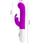 Preview: PRETTY LOVE - CENTAUR VIBRATOR RABBIT 30 VIBRATIONSMODI LILA