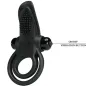 Preview: Dual Vibration Ring + Clitoral Stimulation 10 Modes Black – Pretty Love