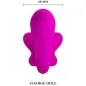 Preview: Valerie Double Strap-On Vibrator 12 Modes Purple | Pretty Love