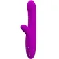 Preview: Purple vibrator with two arms and controls at the base.