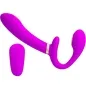 Preview: Thunderbird Doppelter Strap-On-Vibrator Lila | Pretty Love