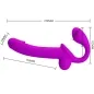 Preview: Kelpie Doppelter Strap-On-Stimulator Lila – Pretty Love