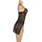 Preview: Lace Babydoll with Adjustable Straps Black S/M – Subblime