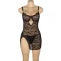 Preview: Lace Babydoll with Adjustable Straps Black S/M – Subblime