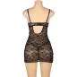 Preview: Lace Babydoll with Adjustable Straps Black S/M – Subblime