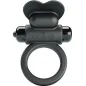 Preview: Black silicone ring with vibration attachment and CE marking, UKCA logo visible.