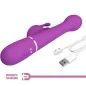 Preview: Dejon 3 In 1 Multifunktions-Rabbit-Vibrator Lila | Pretty Love