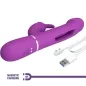Preview: Kampas 3 In 1 Multifunktions-Rabbit-Vibrator Lila | Pretty Love