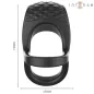 Preview: Alex Vibrator Double Penis Ring 10 Modes Black – Intense