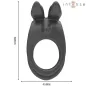 Preview: Sam Vibrator Doppel-Penisring 10 Modi Schwarz – Intense
