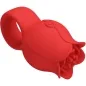 Preview: Jae Rose Shaped Finger Vibrator 10 Modes Red | Pretty Love