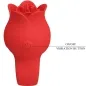 Preview: Jae Rose Shaped Finger Vibrator 10 Modes Red | Pretty Love
