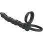 Preview: Dillion Double Penetration Cock Ring Black – Pretty Love