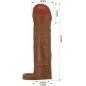 Preview: Bunion Penis Sleeve Mit 2.5cm Verlängerung Braun – Pretty Love