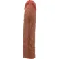 Preview: Chelsea Penishülle Mit 7.6cm Verlängerung Braun – Pretty Love
