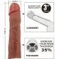 Preview: Derek Penishülle Mit 7.6cm Verlängerung Braun – Pretty Love
