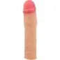 Preview: Spielzeug in Form eines realistischen Penis aus Silikon mit rosa Spitze und Adern.