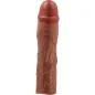 Preview: Brauner Dildo mit realistischen Details und Adern.
