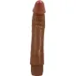 Preview: Brown, cylindrical object with a rounded tip and ribbed handle, standing upright against a white background.