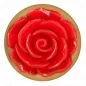 Preview: Rosa Goldener Analstecker Mit Roter Rose S – Kink