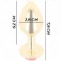 Preview: Plug Anal Gold Rose Red S – Kink