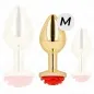 Preview: Plug Anal Gold Rose Rot M – Kink