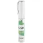 Preview: Parfümflasche "GAIA for Women" mit grünem Etikett, 9,5 ml, silberner Deckel.