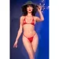 Preview: Mikrobikini Rot S/M – Chilirose