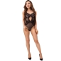 Preview: LIVCO CORSETTI FASHION - PAULA LC 20209 BODY MIT SPITZENVERZIERUNGEN SCHWARZ S/M