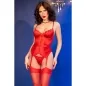 Preview: Corset and Stockings Red M – Chilirose