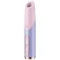 Preview: Purple and pink portable device with buttons, cylindrical shape, rounded tip.