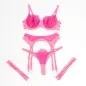 Preview: Bh-Set Mit Spitze Rosa Und Lila S/M – Subblime