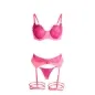 Preview: Bh-Set Mit Spitze Rosa Und Lila S/M – Subblime