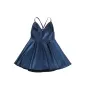 Preview: Kleid Mit Blauen Lederträgern S/M – Subblime