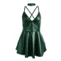 Preview: Dress with Green Leather Straps S/M – Subblime