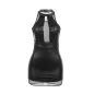 Preview: Halterneck dress with sheer details, black, L/XL – Subblime
